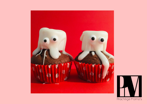 Griezelige monster traktatie: spook cupcakes