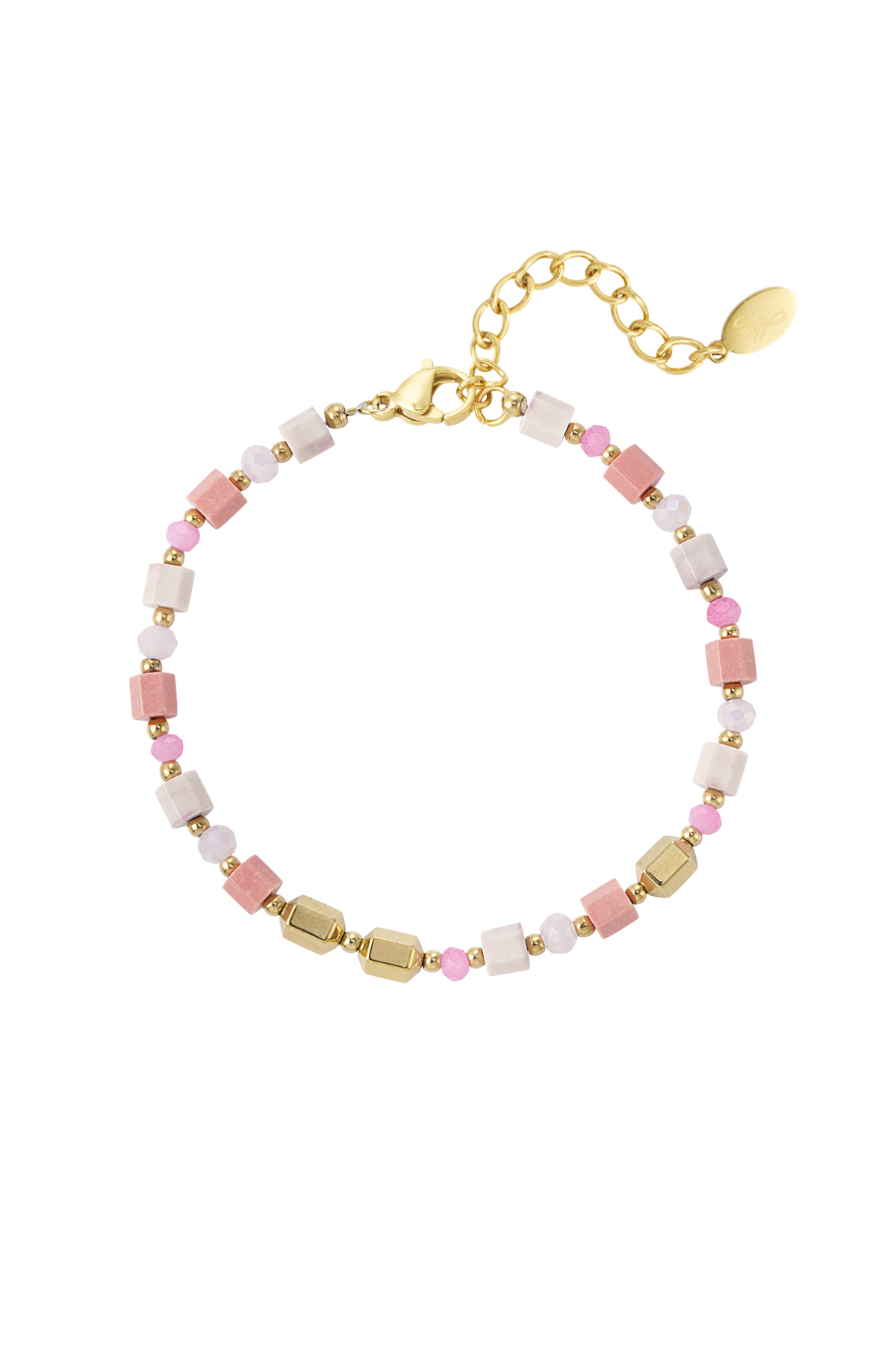 Armband vivid vibes – roze goud