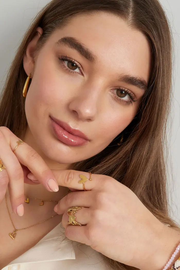 Gedraaide liefdes ring – Goud kleur